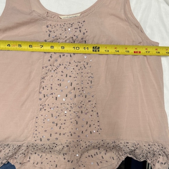 AE Pink Sleeveless Top with Embellishments Size Medium - Picture 4 of 8